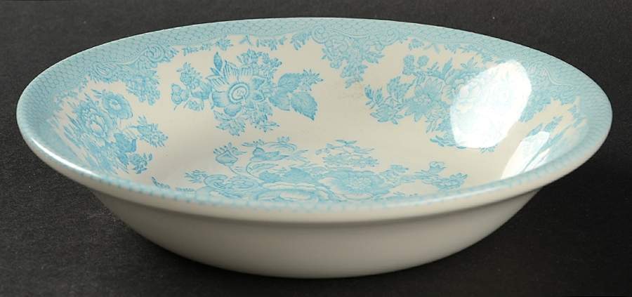 Asiatic Pheasant-Turquoise Coupe Cereal Bowl by Royal Stafford-1