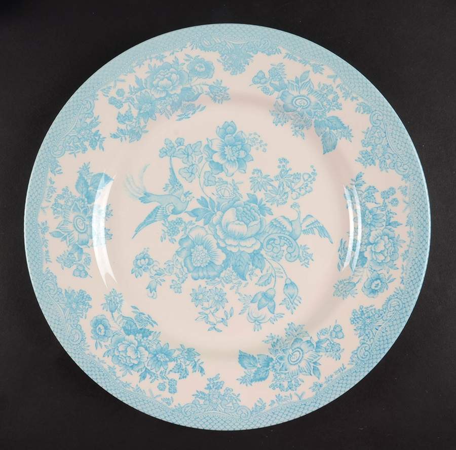 Asiatic Pheasant-Turquoise Dinner Plate by Royal Stafford-1