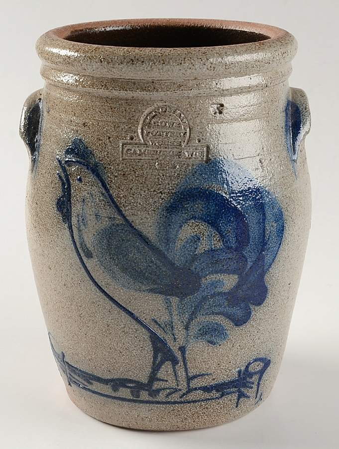 Rooster Utensil Holder by Rowe Pottery-1