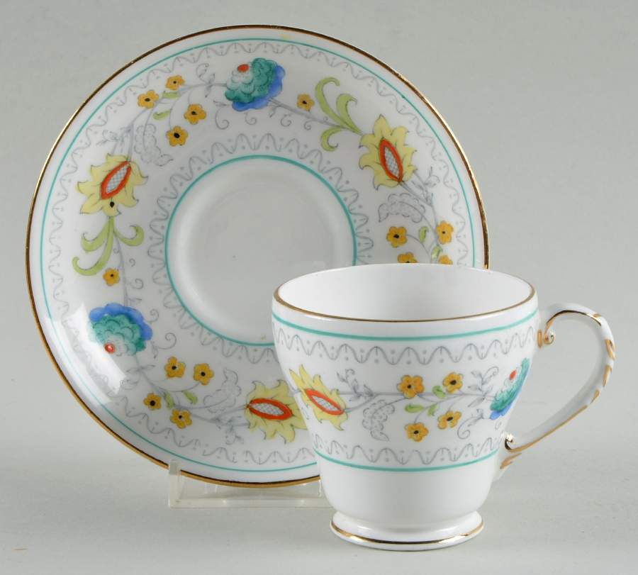 Gresham Footed Demitasse Cup & Saucer Set by Royal Grafton-1