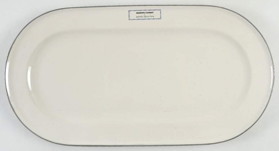 Union Street Cafe-Cream 16" Oval Serving Platter by Royal Doulton-1