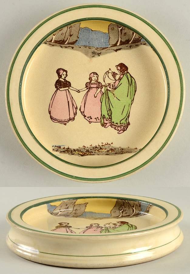 Springtime Child's Rolled Edge Plate by Royal Doulton-1