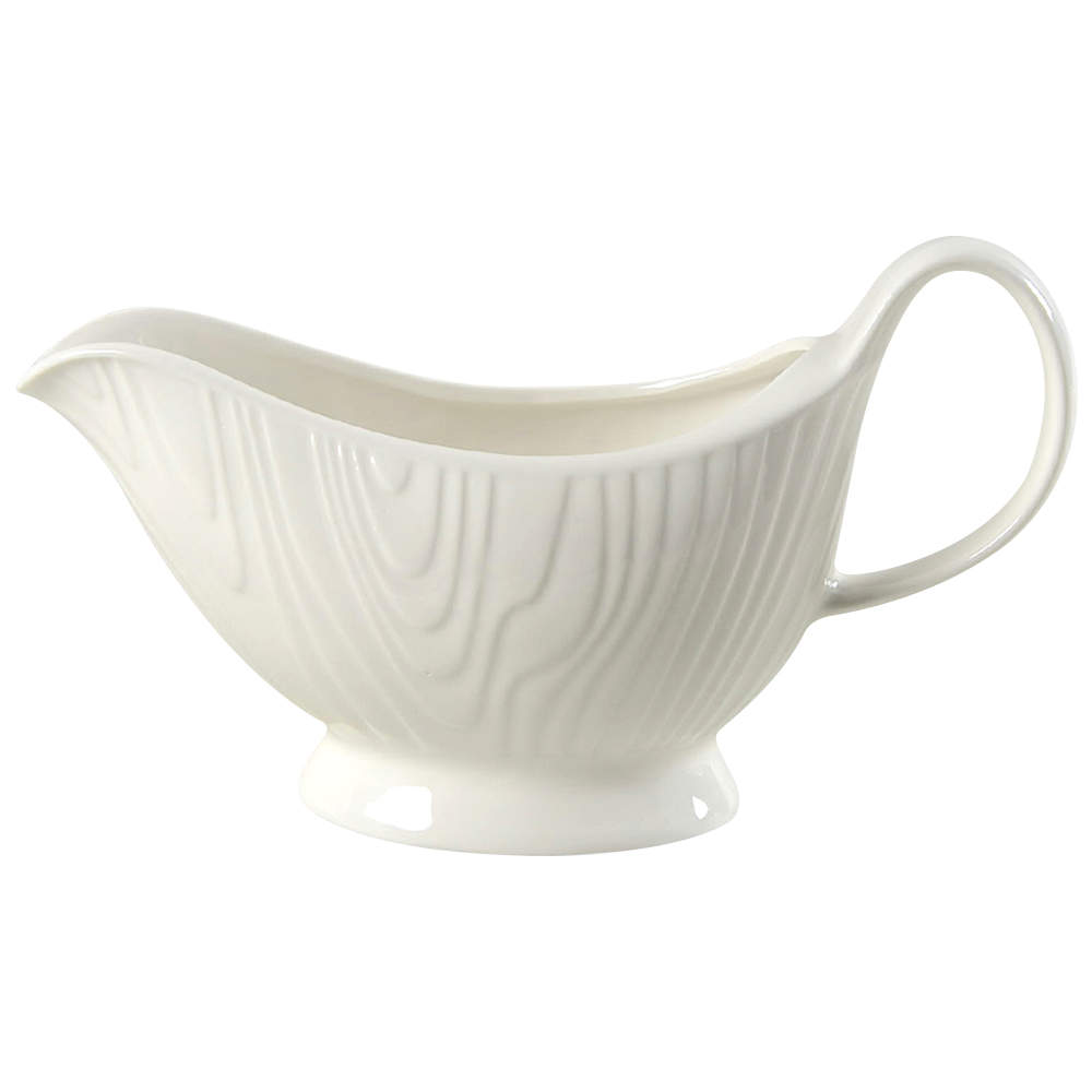 Woodgrain Gravy Boat by Roscher & Co-1
