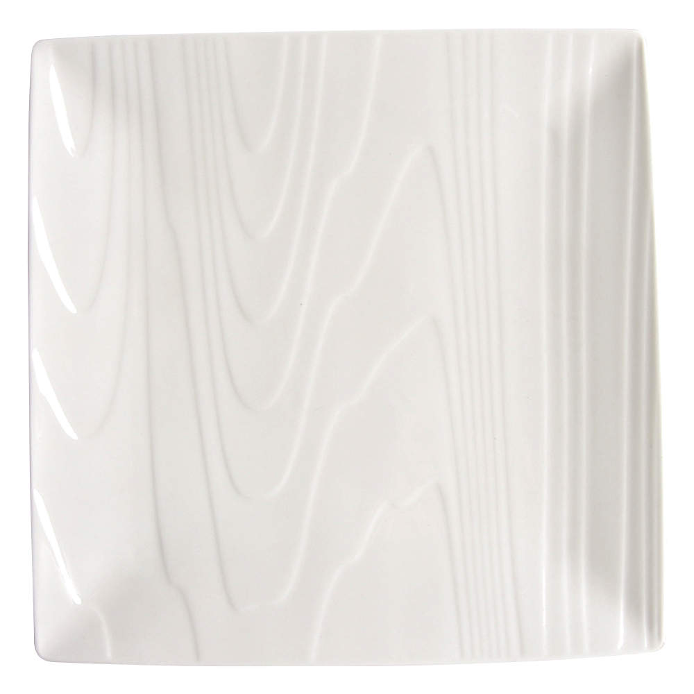 Woodgrain Square Salad Plate by Roscher & Co-1