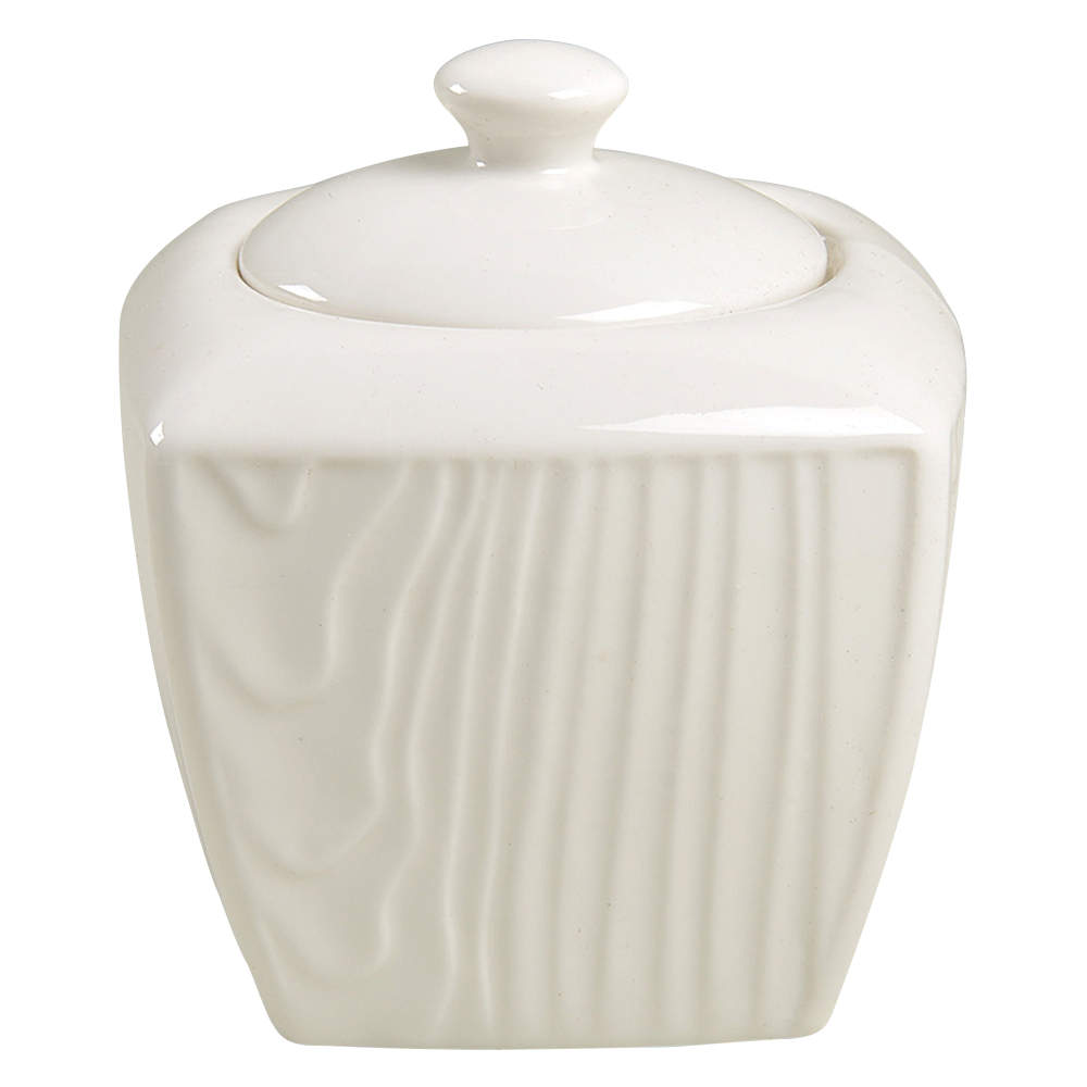 Woodgrain Sugar Bowl & Lid by Roscher & Co-1