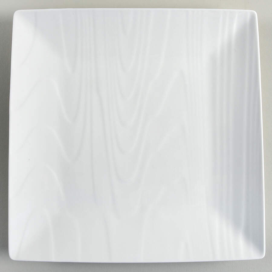Woodgrain Large Square Dinner Plate by Roscher & Co-1