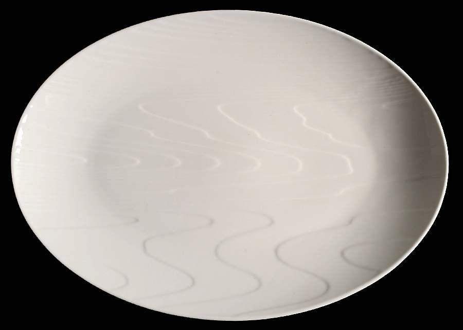 Woodgrain 18" Oval Serving Platter by Roscher & Co-1