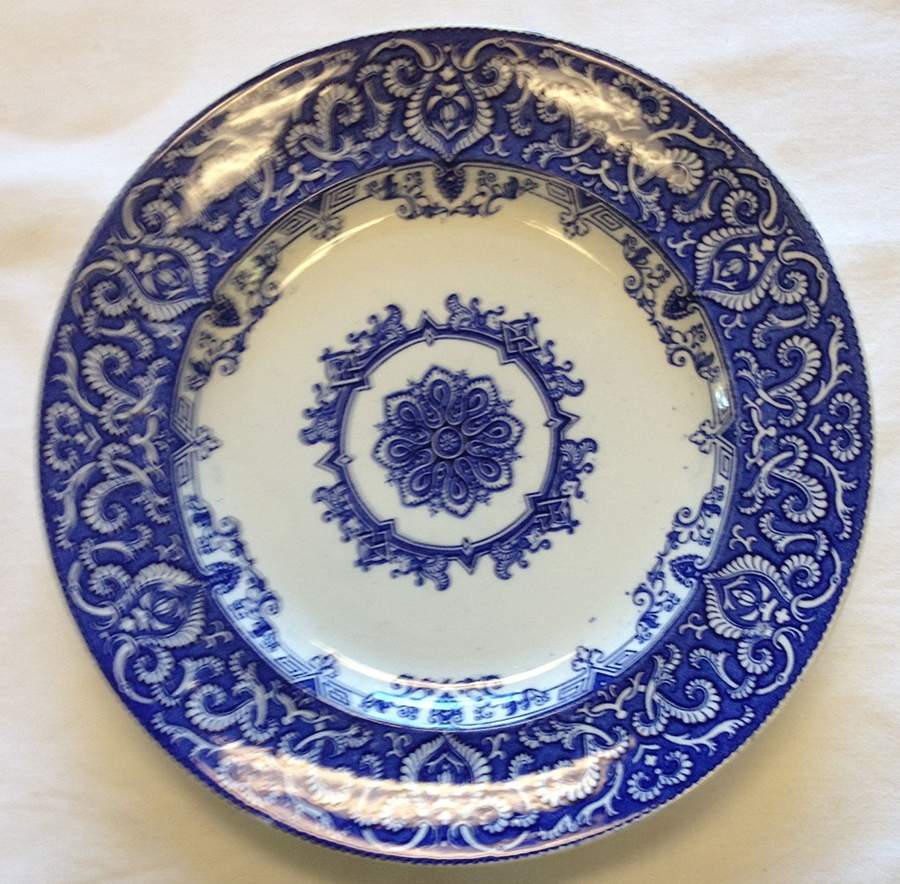 Albert Star (Blue) Dinner Plate by Ridgway & Morley-1