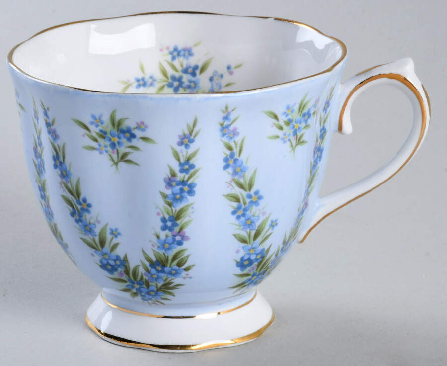 Blue Taffeta Footed Cup by Royal Albert-1