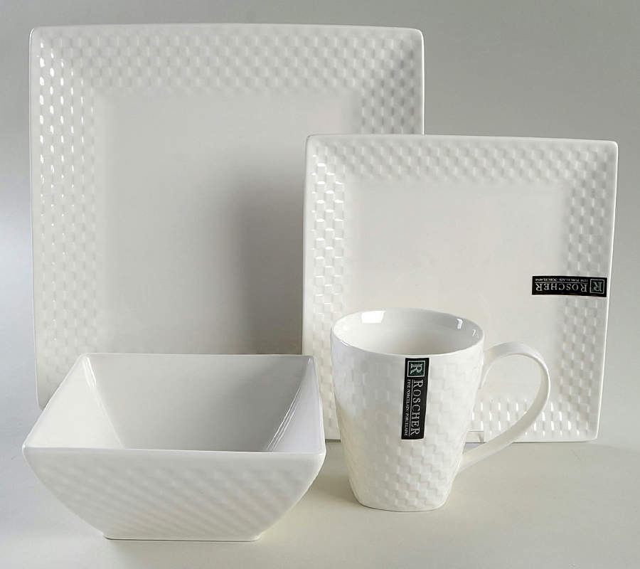 Basketweave 4 Piece Place Setting by Roscher & Co-1