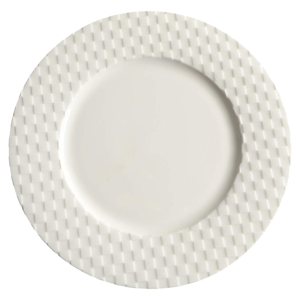 Basketweave Dinner Plate by Roscher & Co-1