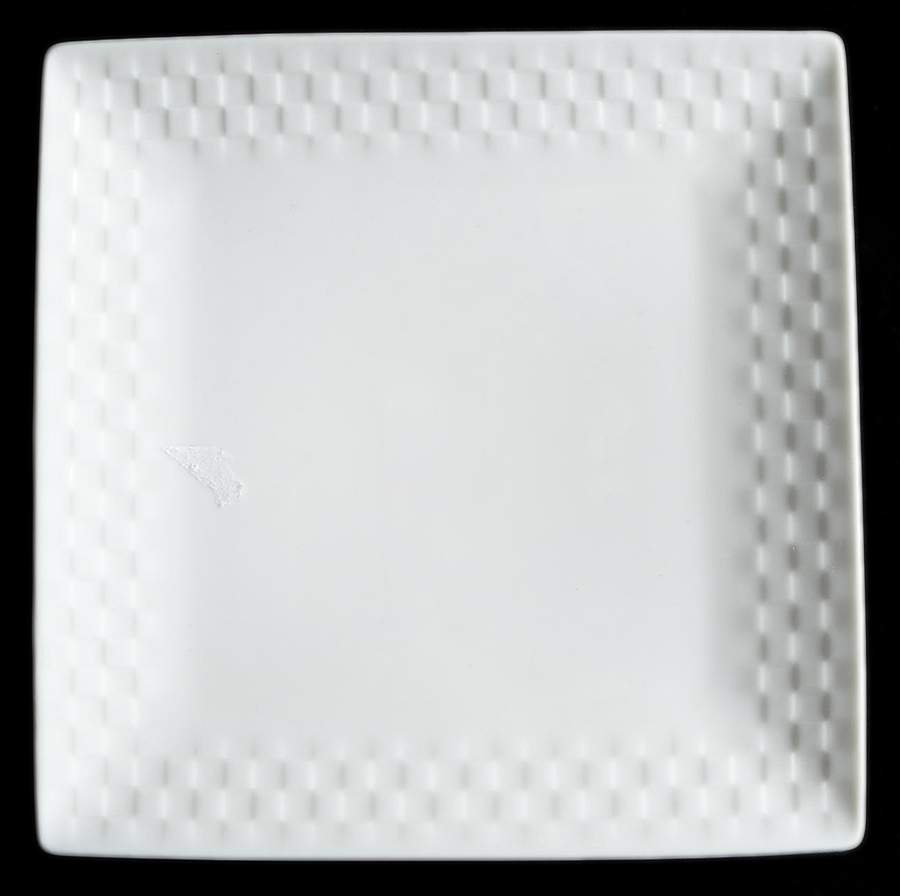 Basketweave Square Appetizer Plate by Roscher & Co-1