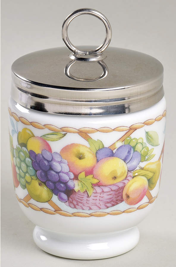 Fruit Basket Egg Coddler & Lid by Royal Worcester-1