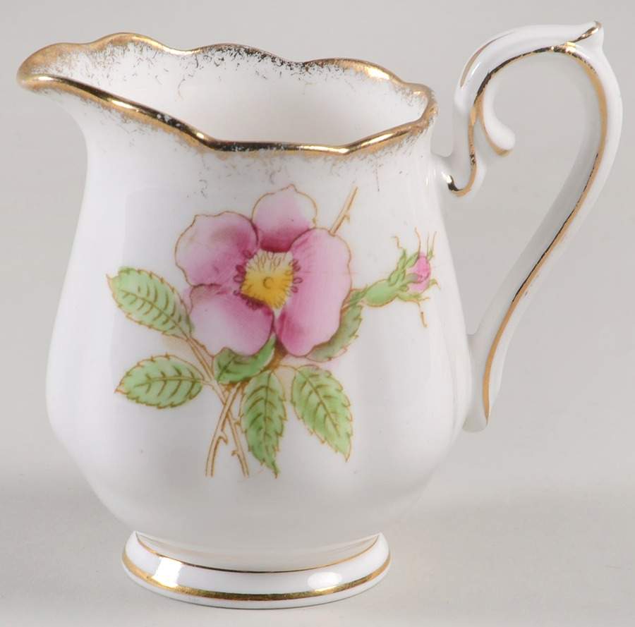 Wild Rose (Brushed Gold) Mini Creamer by Royal Albert-1