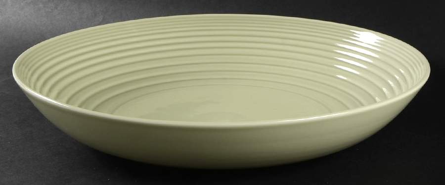 Maze Sage Green 11" Round Serving Bowl by Royal Doulton-1