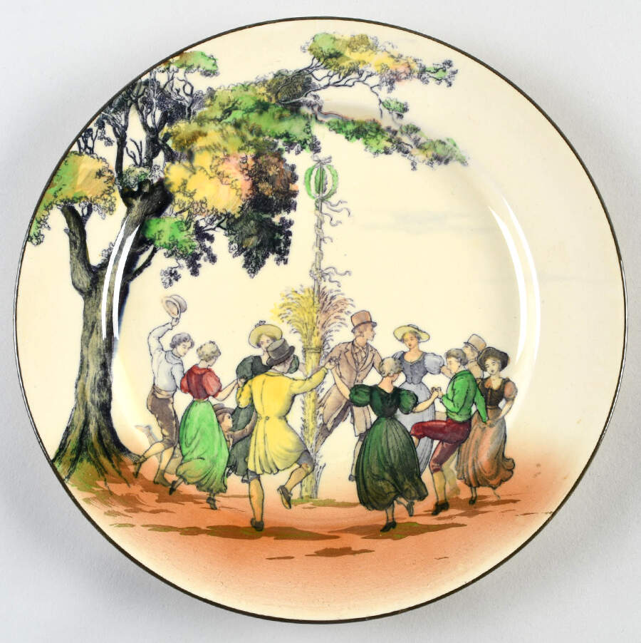 Old English Scenes Dinner Plate by Royal Doulton-1
