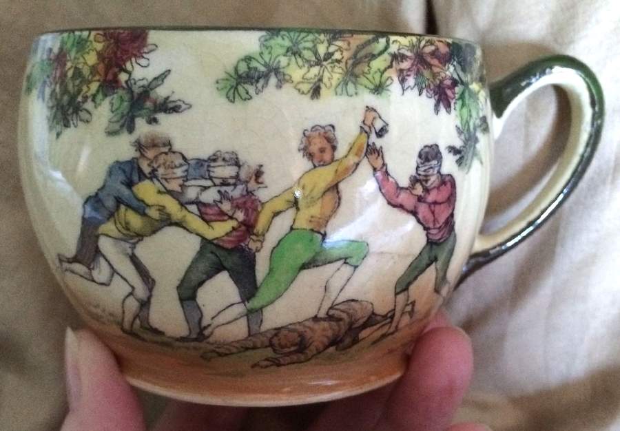 Old English Scenes Footed Cup by Royal Doulton-1