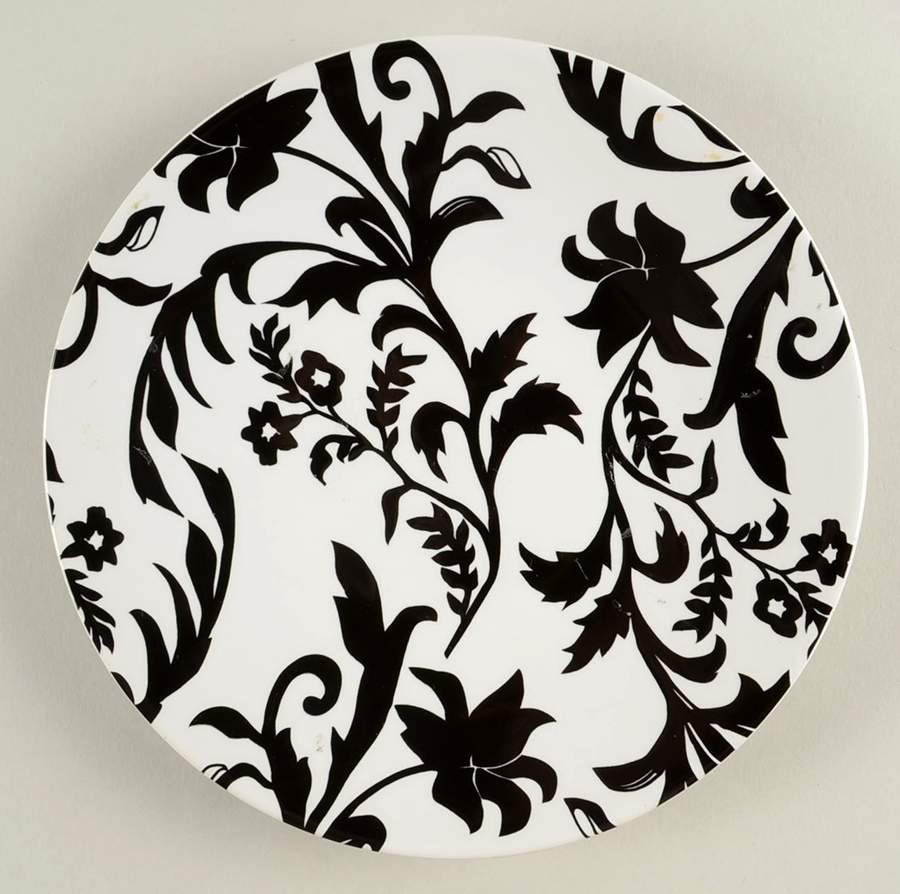 Provincial Black (Round) Salad Plate by Roscher & Co-1