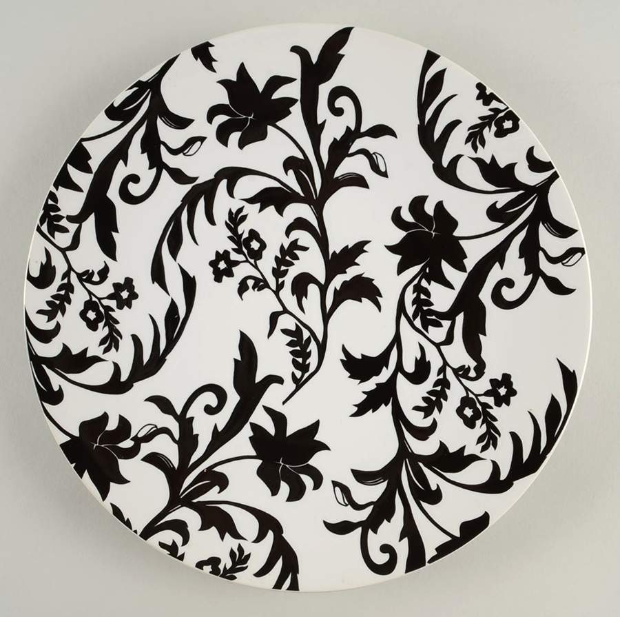 Provincial Black (Round) Dinner Plate by Roscher & Co-1