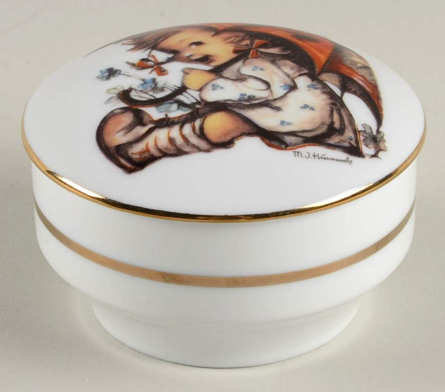 Umbrella Girl Candy Box & Lid by Reutter Porzellan-1
