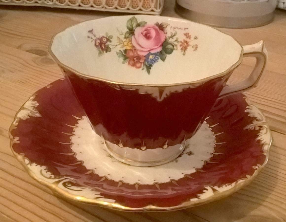 RCD215 Footed Cup & Saucer Set by Royal Crown Derby-1