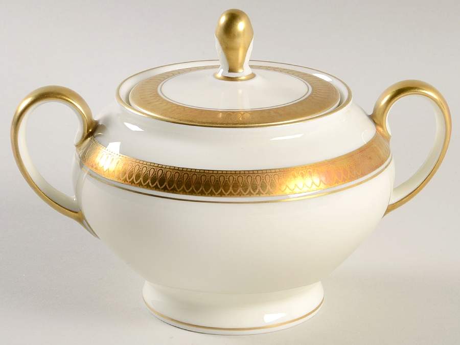 5169 (Cream Background) Sugar Bowl & Lid by Rosenthal - Continental-1