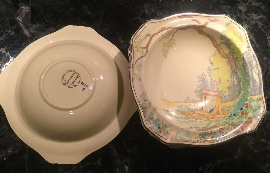 2865 Square Fruit/Dessert (Sauce) Bowl by Royal Winton-1