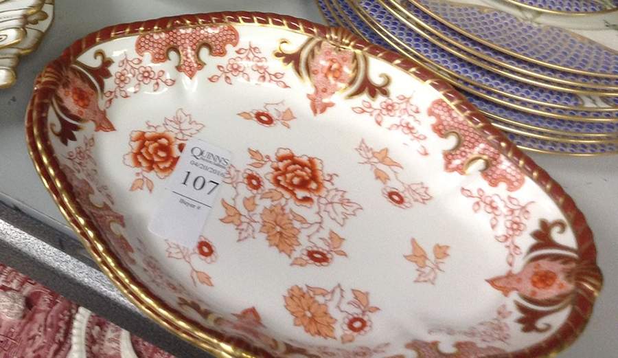 2109 14" Oval Serving Platter by Royal Crown Derby-1