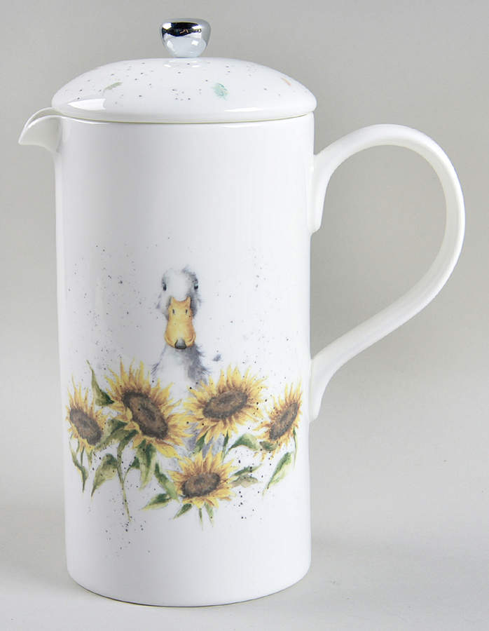 Wrendale Designs Metal Press for French Press Coffee Pot by Royal Worcester-1