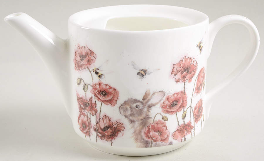 Wrendale Designs Teapot No Lid by Royal Worcester-1