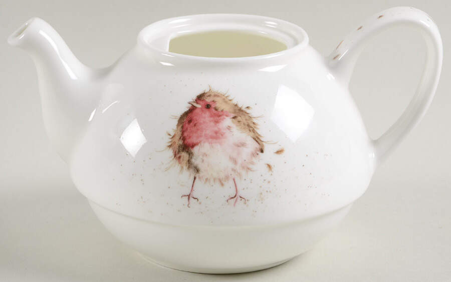 Wrendale Designs Individual Teapot with Cup Teapot No Lid by Royal Worcester-1