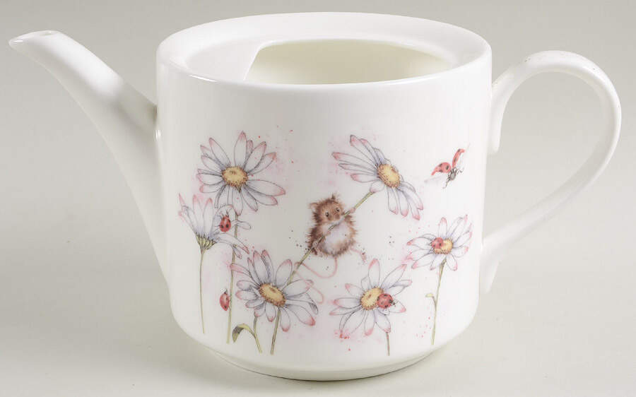 Wrendale Designs Teapot No Lid by Royal Worcester-1