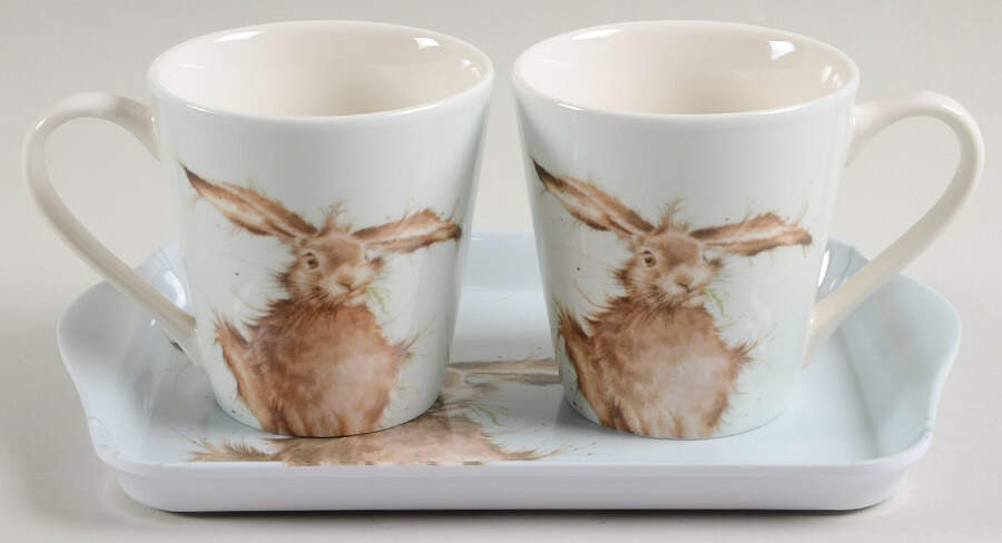 Wrendale Designs (S/2) Flared Mug (MUGF) & 9" Melamine Tray (TREM9) by Royal Worcester-1