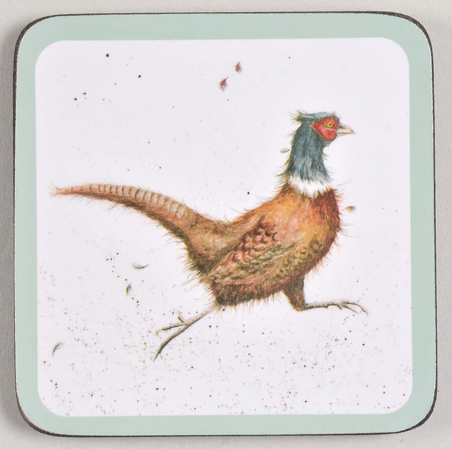 Wrendale Designs Square Corkback Coaster by Royal Worcester-1