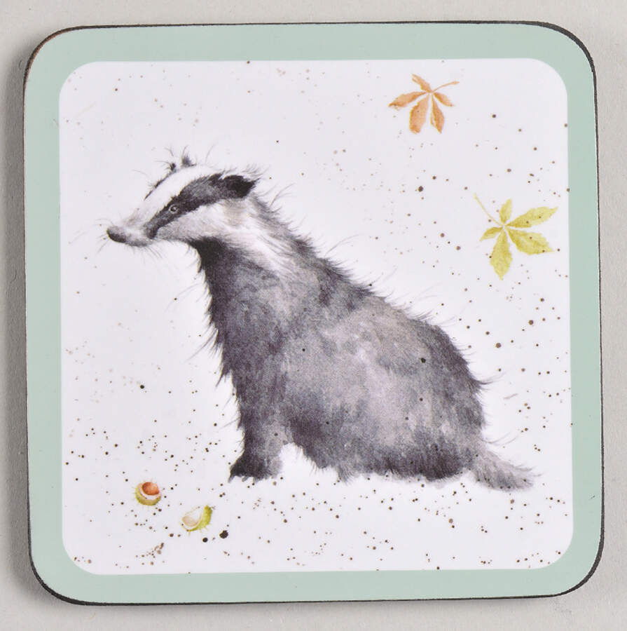 Wrendale Designs Square Corkback Coaster by Royal Worcester-1