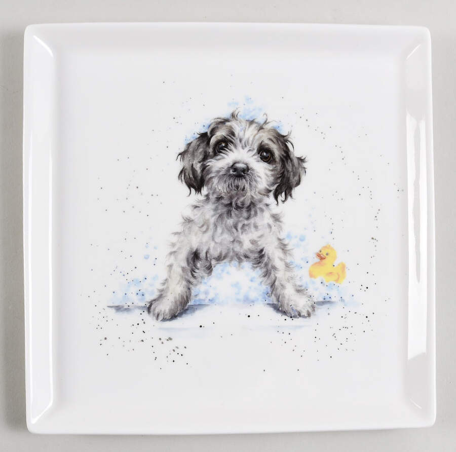 Wrendale Designs 9" Square Tray by Royal Worcester-1
