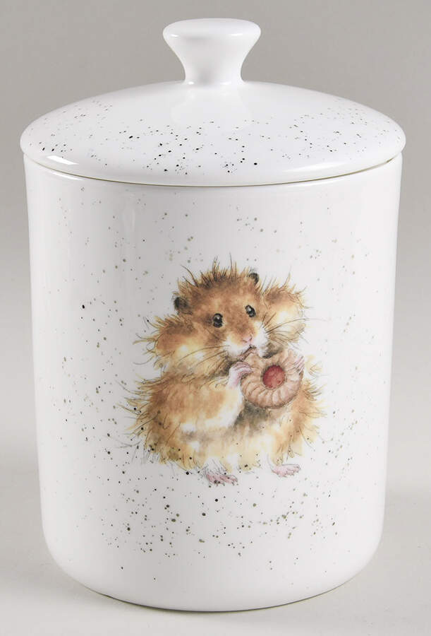 Wrendale Designs Biscuit Barrel & Lid by Royal Worcester-1