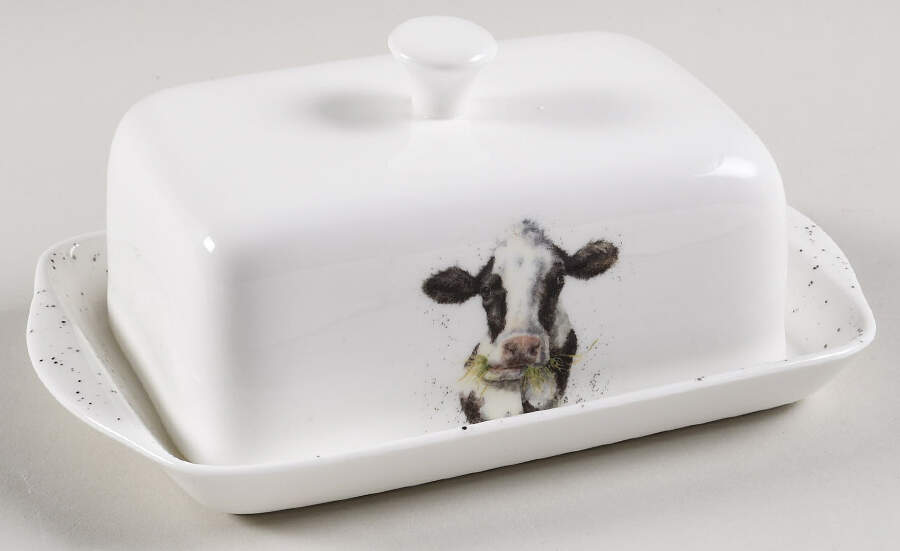 Wrendale Designs 1/4 Lb Covered Butter by Royal Worcester-1
