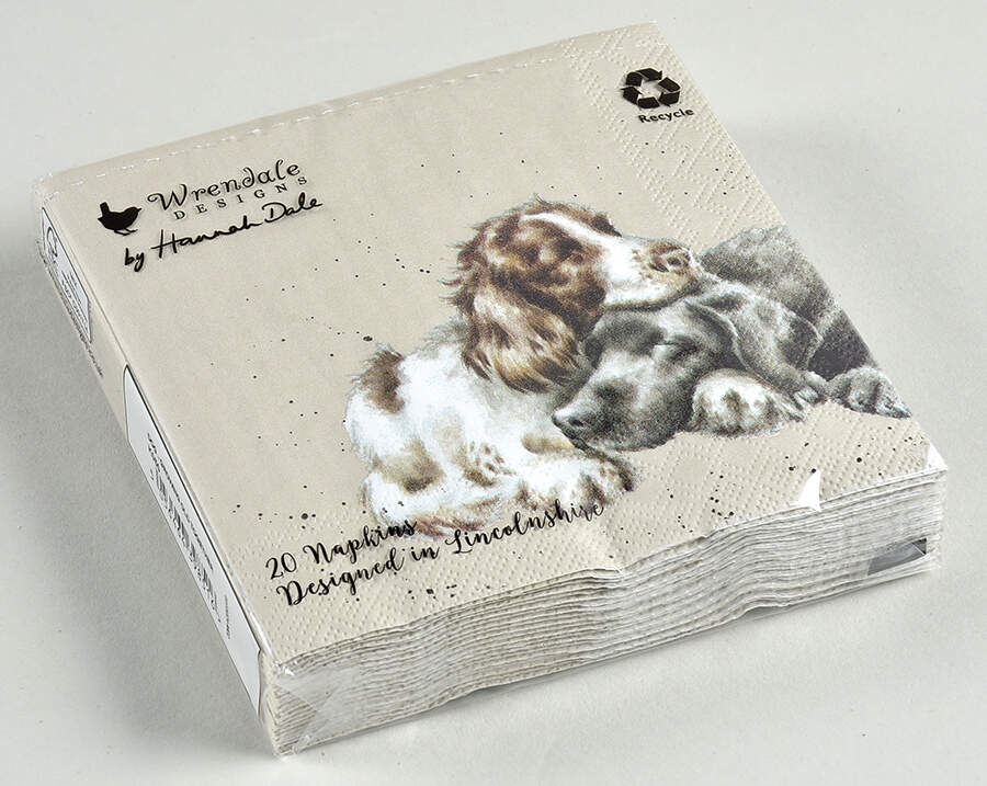 Wrendale Designs Package of Paper Cocktail Napkins by Royal Worcester-1