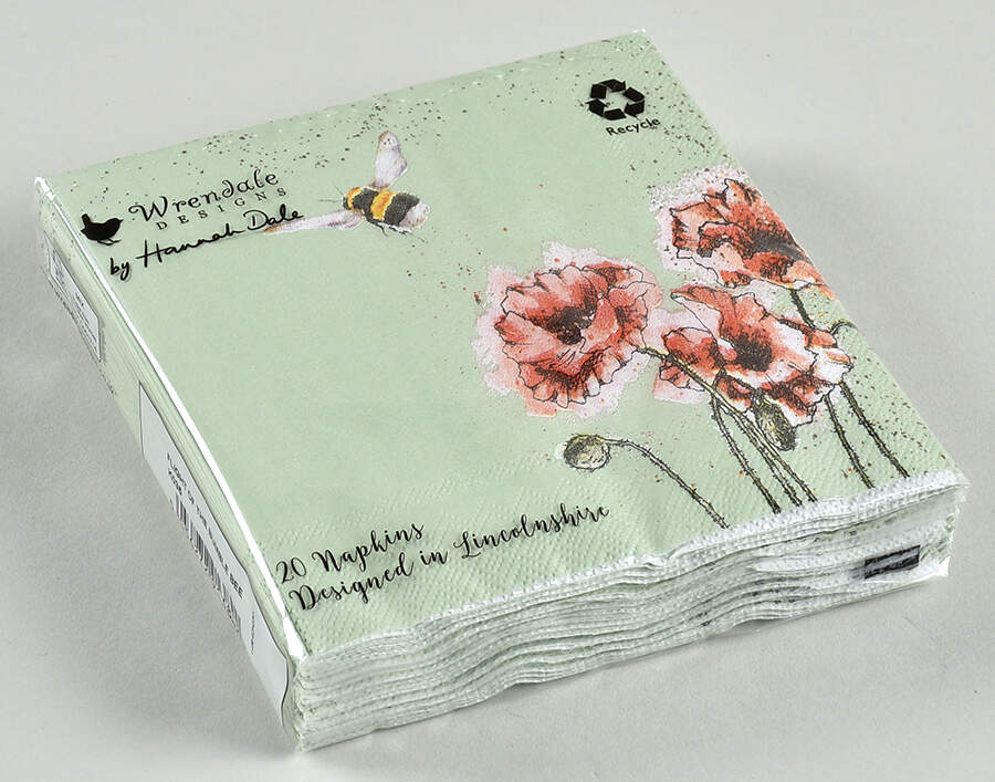 Wrendale Designs Package of Paper Cocktail Napkins by Royal Worcester-1