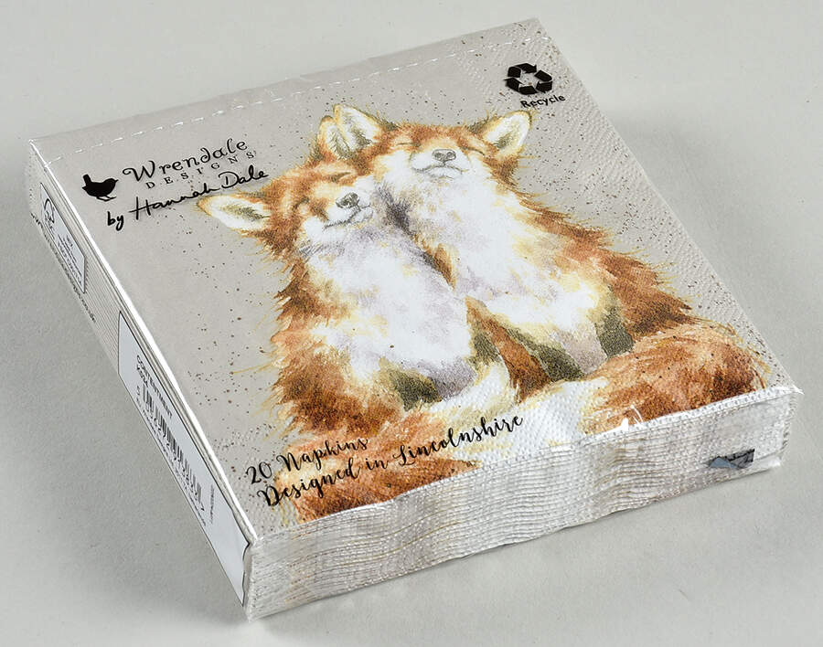 Wrendale Designs Package of Paper Cocktail Napkins by Royal Worcester-1