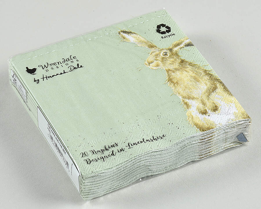 Wrendale Designs Package of Paper Cocktail Napkins by Royal Worcester-1