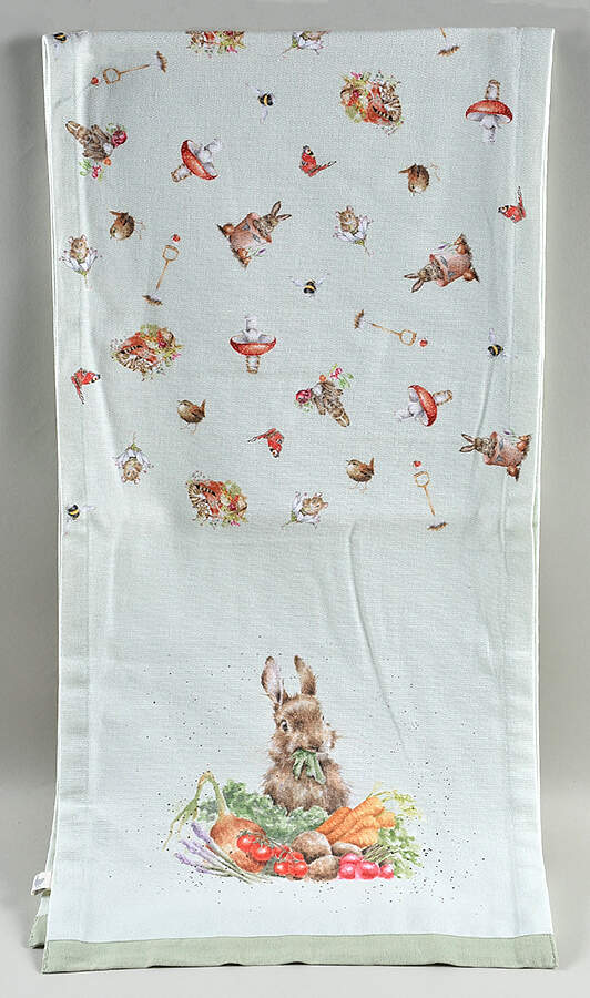 Wrendale Designs 14" X 110" Cloth Table Runner by Royal Worcester-1