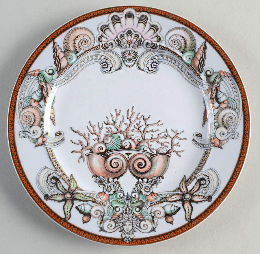 Les Etoiles de la Mer Salad Plate with 25th Anniversary Backstamp by Rosenthal - Continental-1