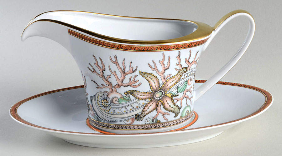 Les Etoiles de la Mer Gravy Boat & Underplate by Rosenthal - Continental-1