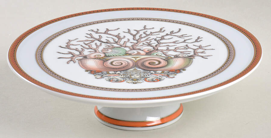 Les Etoiles de la Mer 8" Diameter Pedestal Cake Stand by Rosenthal - Continental-1