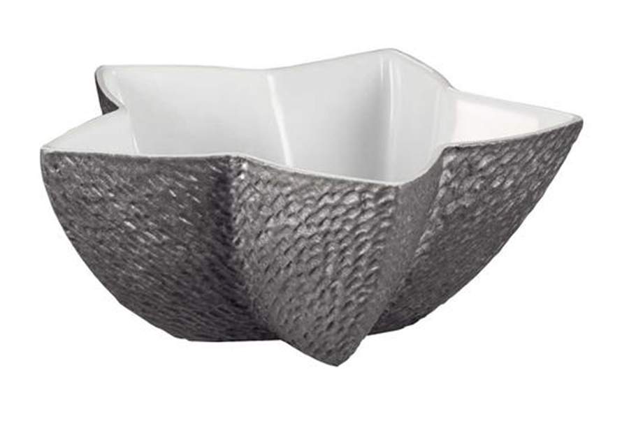 Mineral Irise Dark Grey Open Sugar Bowl by Raynaud-1