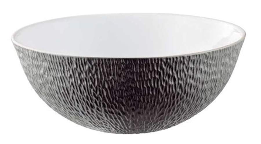 Mineral Irise Dark Grey 9" Salad Serving Bowl by Raynaud-1