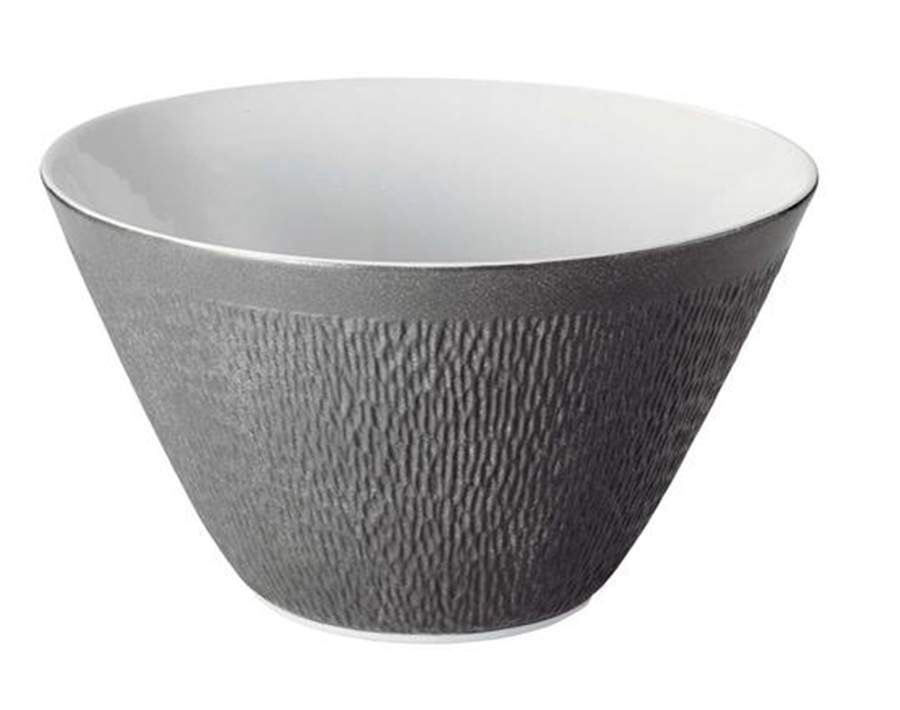 Mineral Irise Dark Grey 11" Large Salad Serving Bowl by Raynaud-1