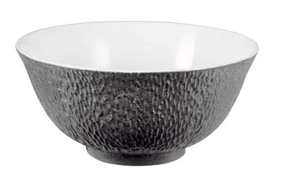 Mineral Irise Dark Grey 4" Chinese Bowl by Raynaud-1